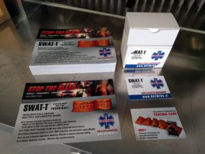 Hazmeds Swat T flyers en visitekaartjes ontwerpen en drukken