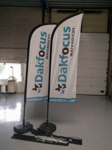 Dakfocus beachvlag