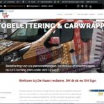 nieuwe website de haan reclame