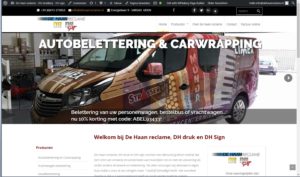 nieuwe website de haan reclame