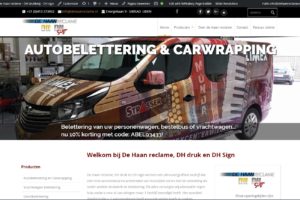 nieuwe website de haan reclame